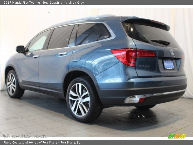 Steel Sapphire Metallic / Gray 2017 Honda Pilot Touring