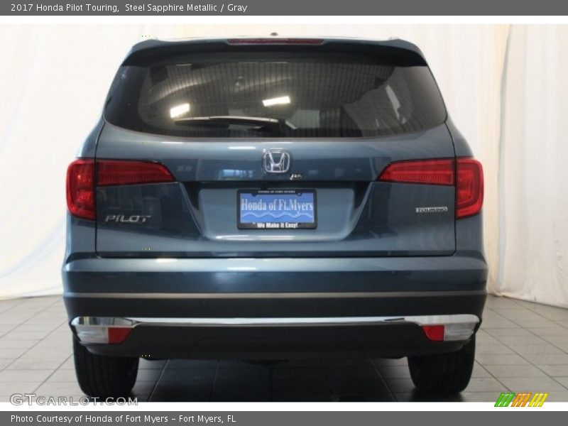 Steel Sapphire Metallic / Gray 2017 Honda Pilot Touring