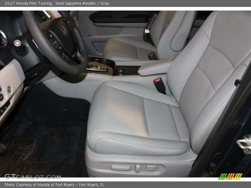Steel Sapphire Metallic / Gray 2017 Honda Pilot Touring
