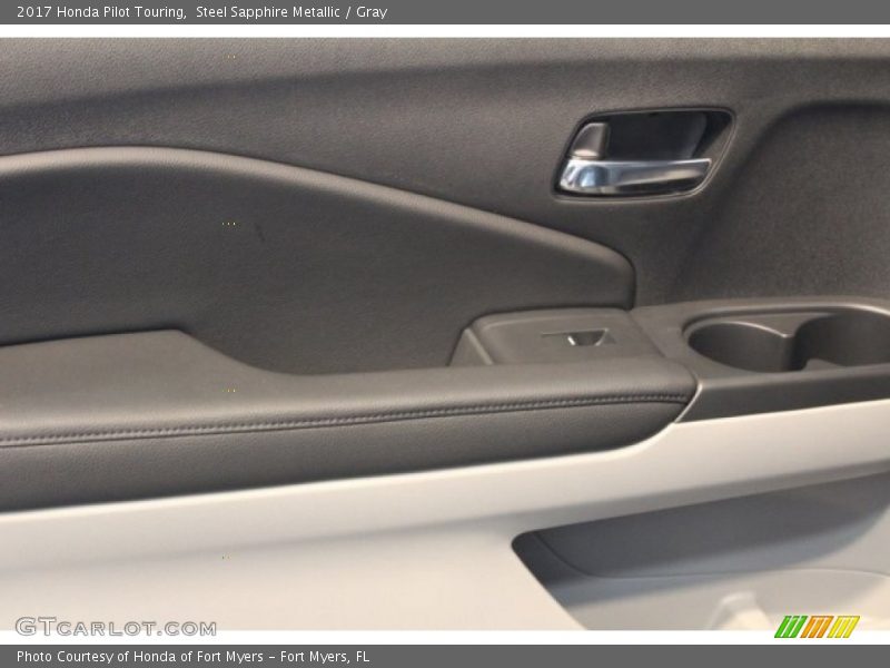 Steel Sapphire Metallic / Gray 2017 Honda Pilot Touring