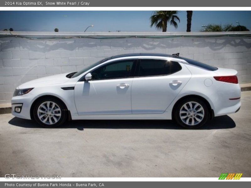 Snow White Pearl / Gray 2014 Kia Optima EX