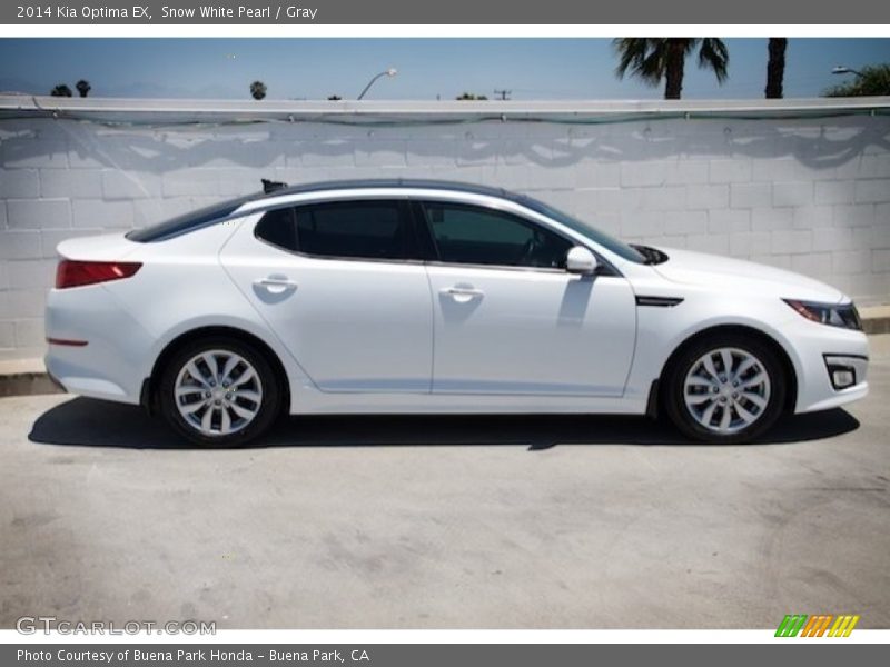 Snow White Pearl / Gray 2014 Kia Optima EX