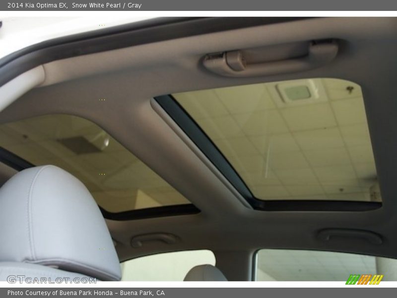Snow White Pearl / Gray 2014 Kia Optima EX