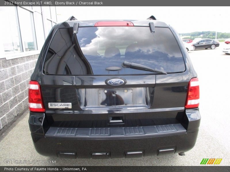 Ebony Black / Charcoal Black 2012 Ford Escape XLT 4WD
