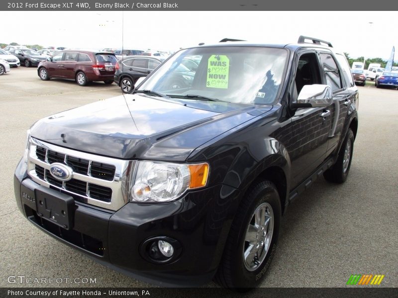 Ebony Black / Charcoal Black 2012 Ford Escape XLT 4WD