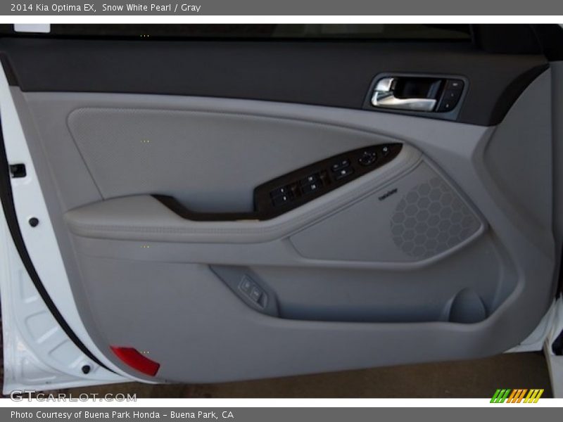 Snow White Pearl / Gray 2014 Kia Optima EX
