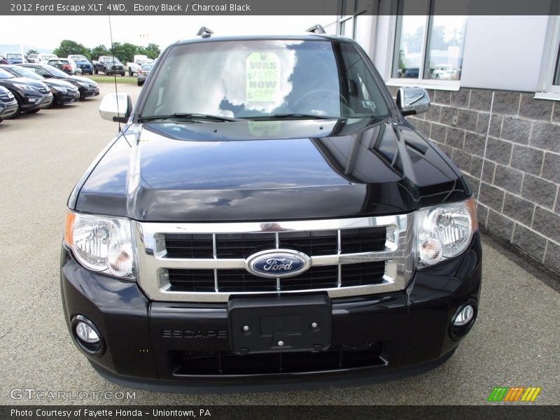 Ebony Black / Charcoal Black 2012 Ford Escape XLT 4WD