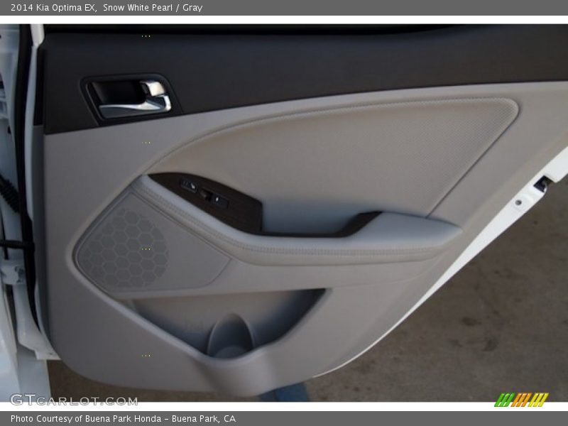 Snow White Pearl / Gray 2014 Kia Optima EX