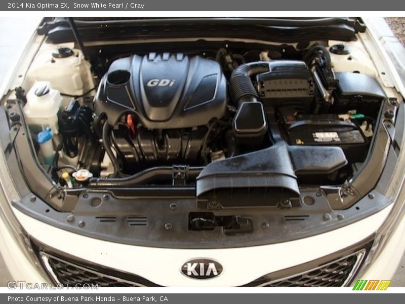 Snow White Pearl / Gray 2014 Kia Optima EX