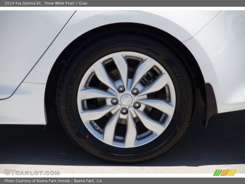 Snow White Pearl / Gray 2014 Kia Optima EX