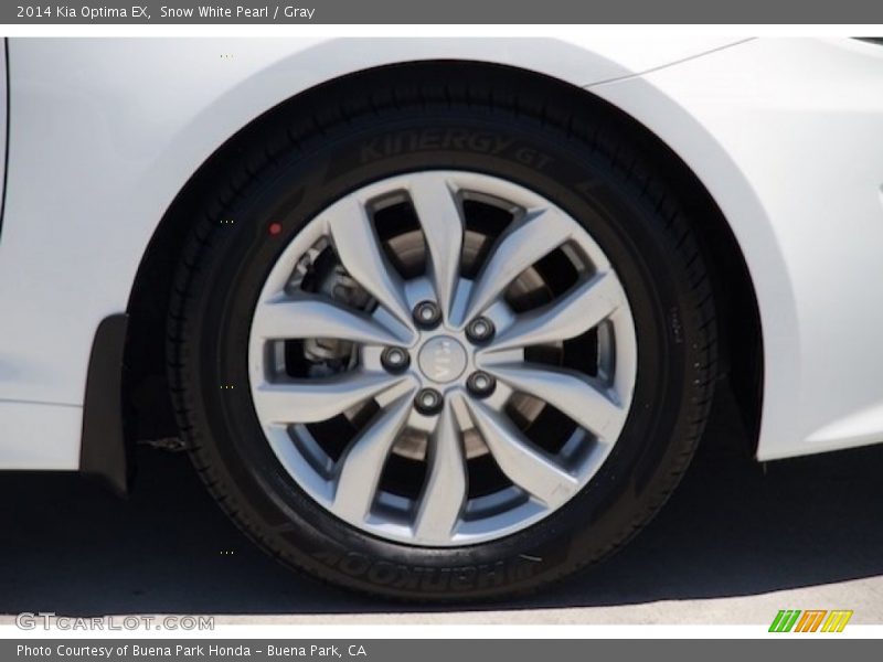 Snow White Pearl / Gray 2014 Kia Optima EX