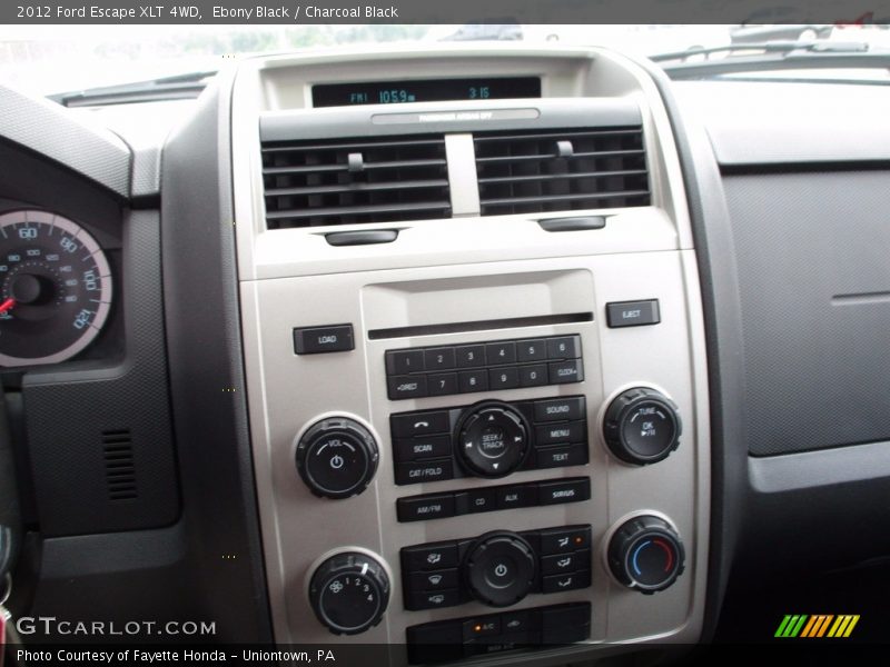 Ebony Black / Charcoal Black 2012 Ford Escape XLT 4WD