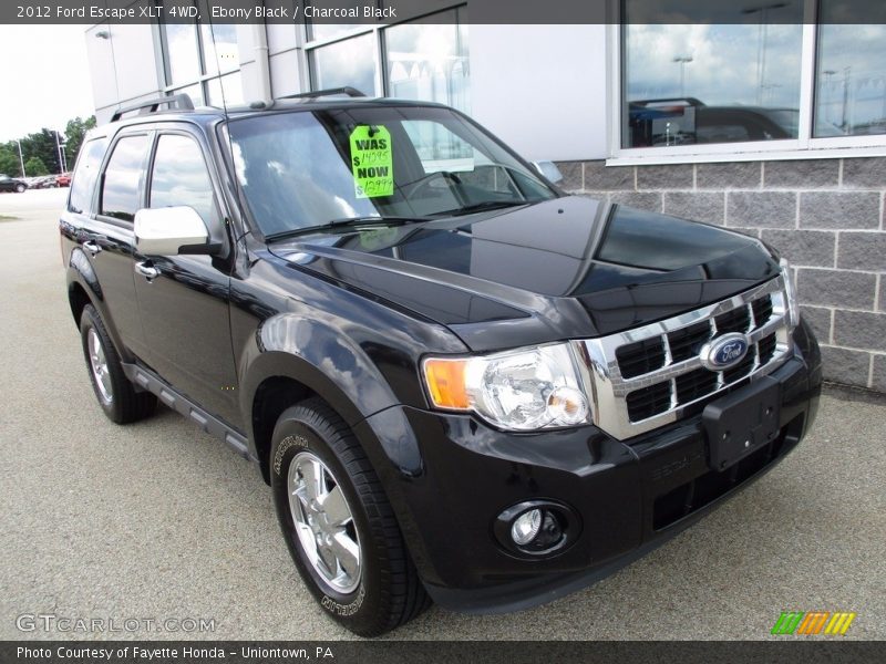 Ebony Black / Charcoal Black 2012 Ford Escape XLT 4WD