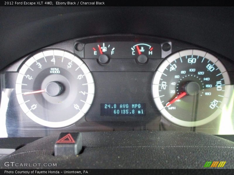 Ebony Black / Charcoal Black 2012 Ford Escape XLT 4WD