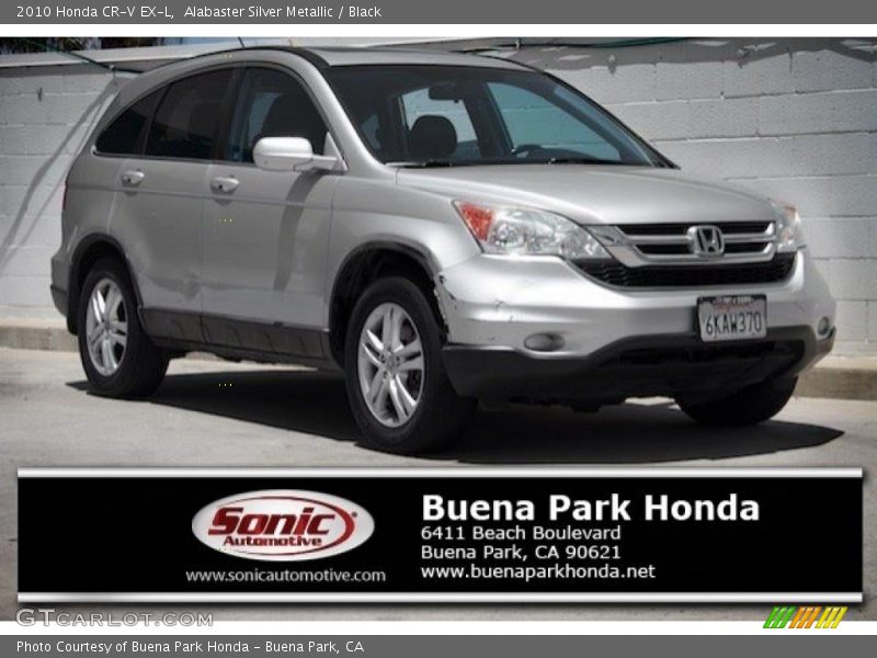 Alabaster Silver Metallic / Black 2010 Honda CR-V EX-L