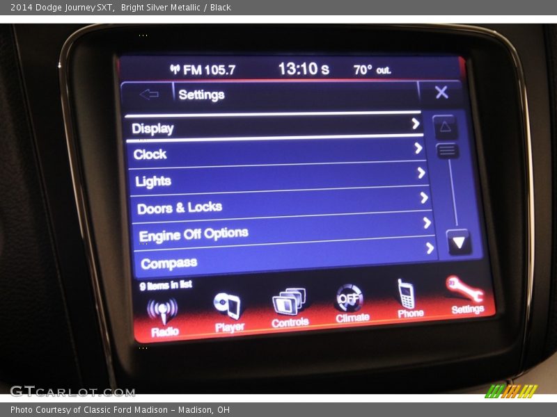 Bright Silver Metallic / Black 2014 Dodge Journey SXT