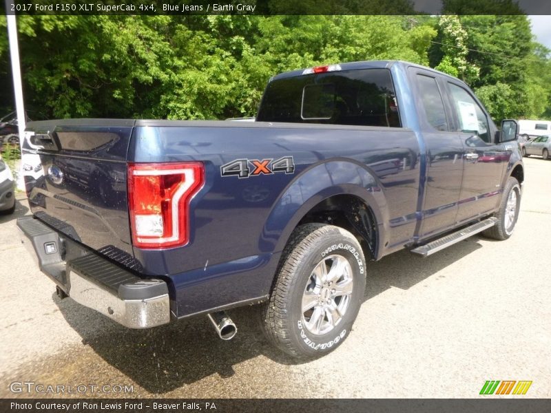 Blue Jeans / Earth Gray 2017 Ford F150 XLT SuperCab 4x4