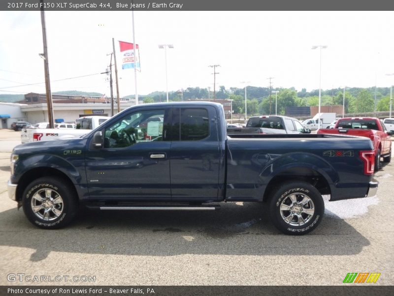 Blue Jeans / Earth Gray 2017 Ford F150 XLT SuperCab 4x4