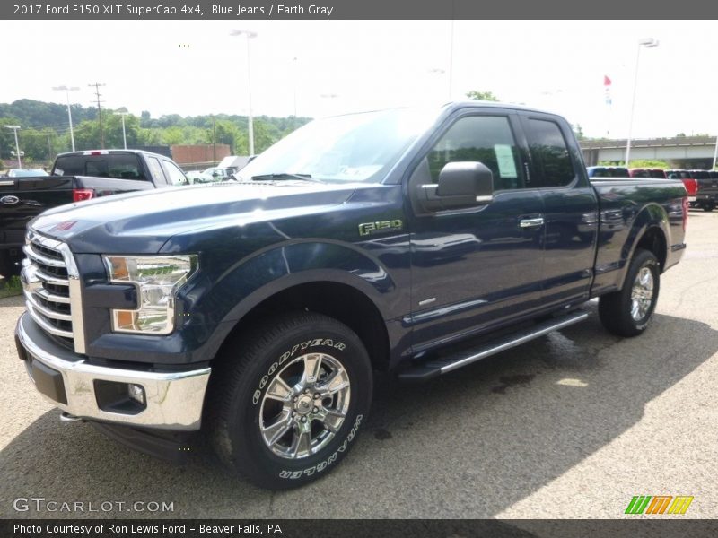 Blue Jeans / Earth Gray 2017 Ford F150 XLT SuperCab 4x4