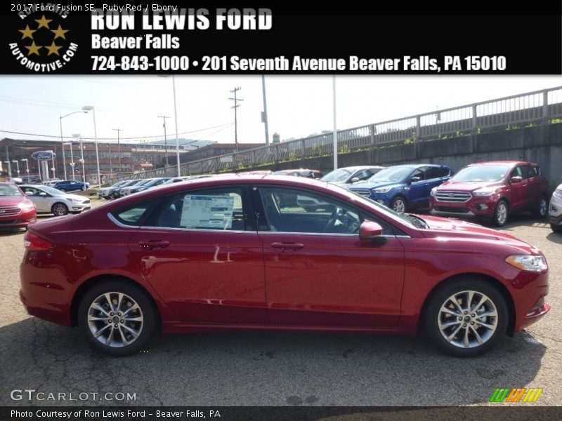 Ruby Red / Ebony 2017 Ford Fusion SE