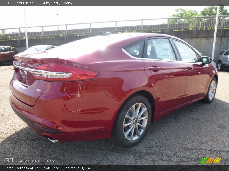 Ruby Red / Ebony 2017 Ford Fusion SE