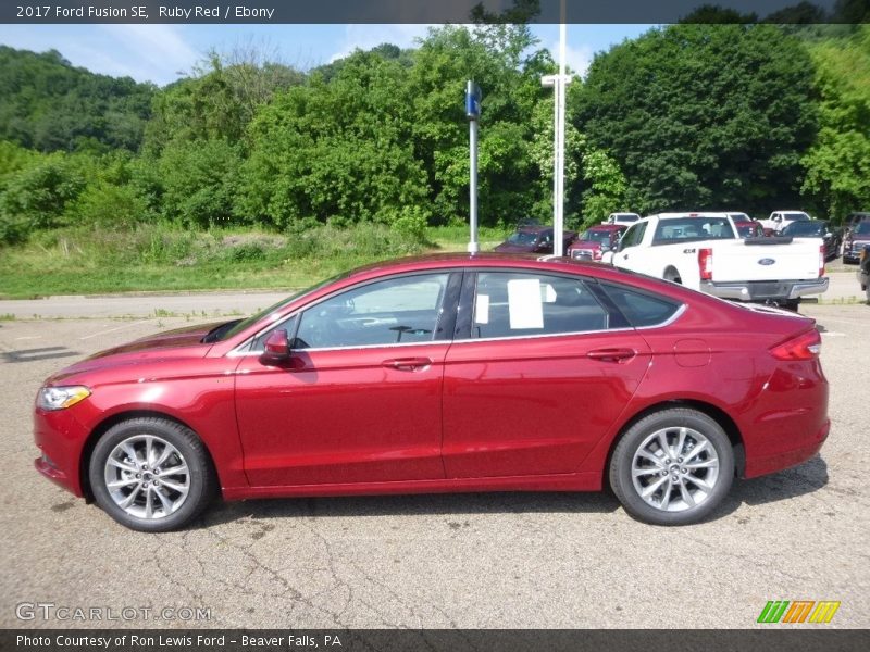 Ruby Red / Ebony 2017 Ford Fusion SE