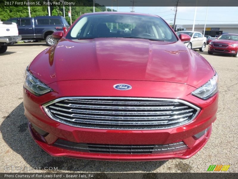 Ruby Red / Ebony 2017 Ford Fusion SE