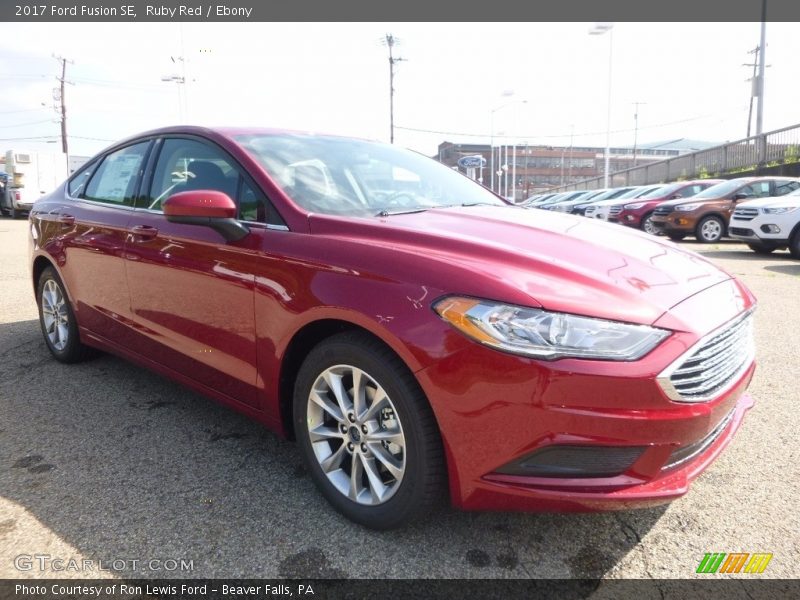 Ruby Red / Ebony 2017 Ford Fusion SE