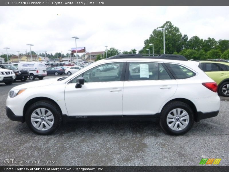 Crystal White Pearl / Slate Black 2017 Subaru Outback 2.5i