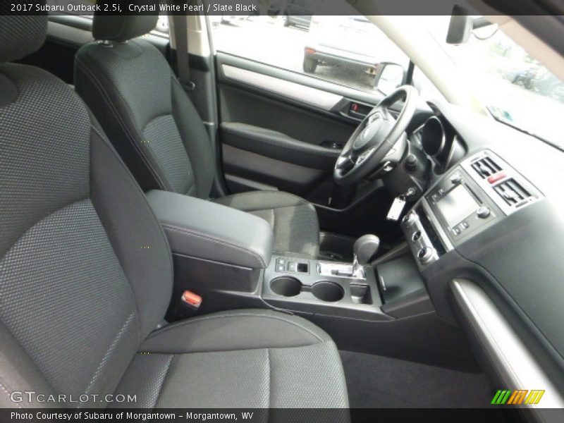 Crystal White Pearl / Slate Black 2017 Subaru Outback 2.5i