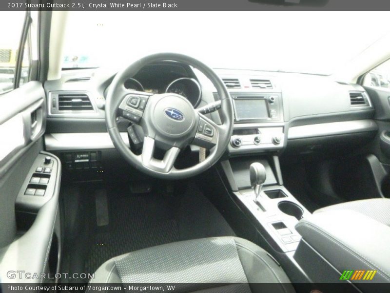 Crystal White Pearl / Slate Black 2017 Subaru Outback 2.5i