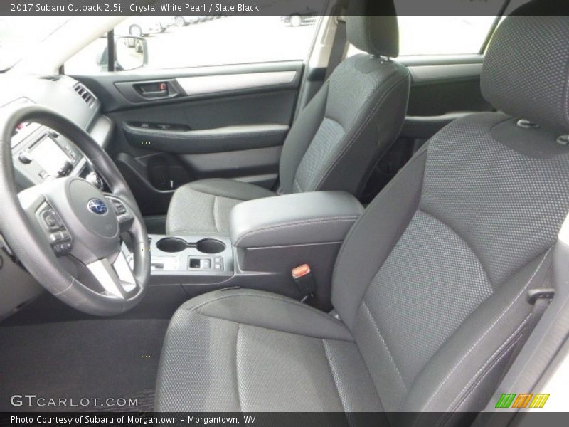 Crystal White Pearl / Slate Black 2017 Subaru Outback 2.5i