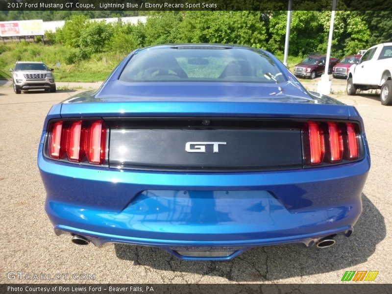 Lightning Blue / Ebony Recaro Sport Seats 2017 Ford Mustang GT Coupe