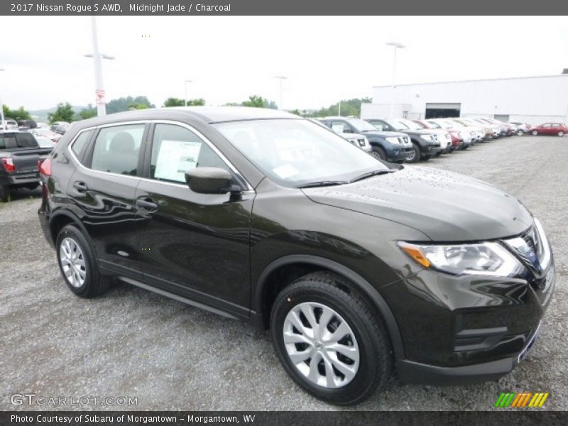 Midnight Jade / Charcoal 2017 Nissan Rogue S AWD