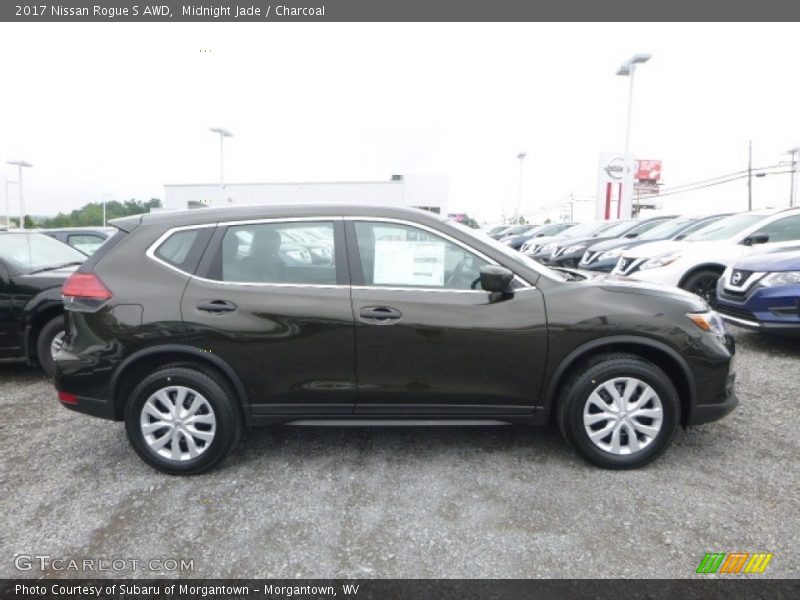 Midnight Jade / Charcoal 2017 Nissan Rogue S AWD