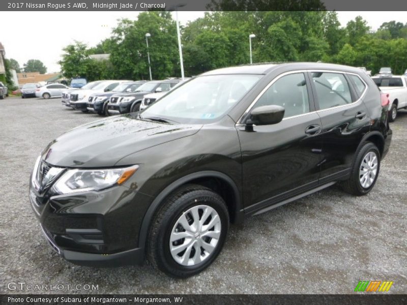 Midnight Jade / Charcoal 2017 Nissan Rogue S AWD
