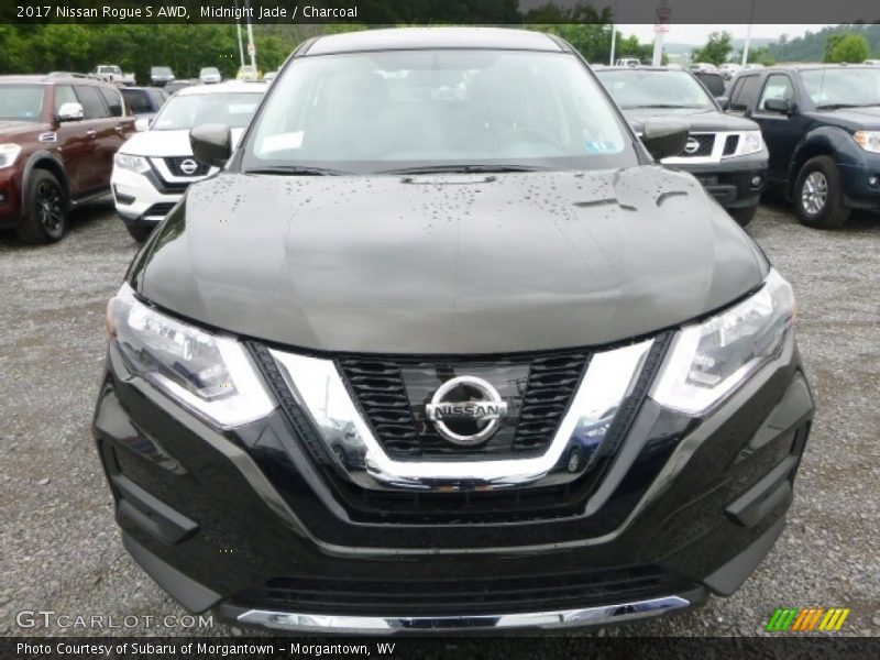 Midnight Jade / Charcoal 2017 Nissan Rogue S AWD