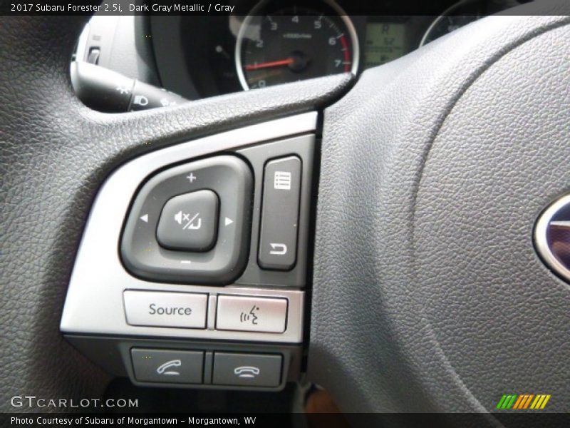 Dark Gray Metallic / Gray 2017 Subaru Forester 2.5i