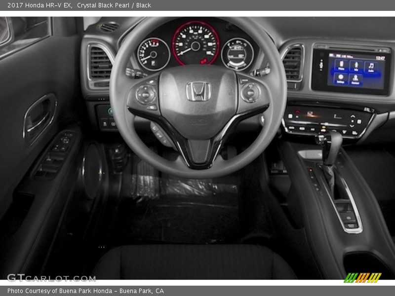 Crystal Black Pearl / Black 2017 Honda HR-V EX