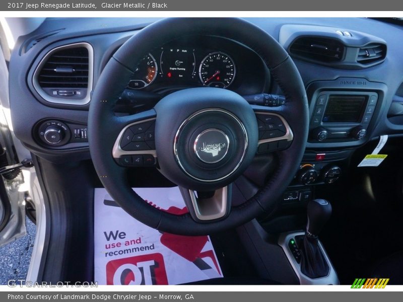 Glacier Metallic / Black 2017 Jeep Renegade Latitude