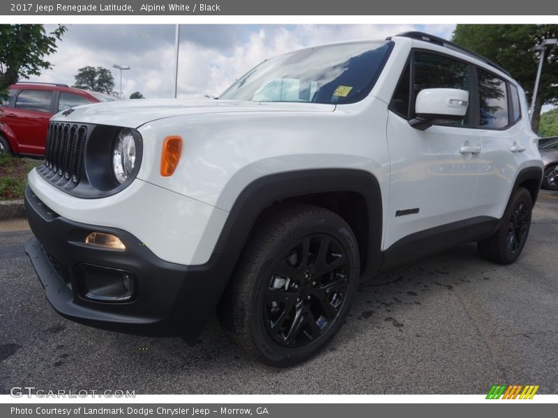 Alpine White / Black 2017 Jeep Renegade Latitude