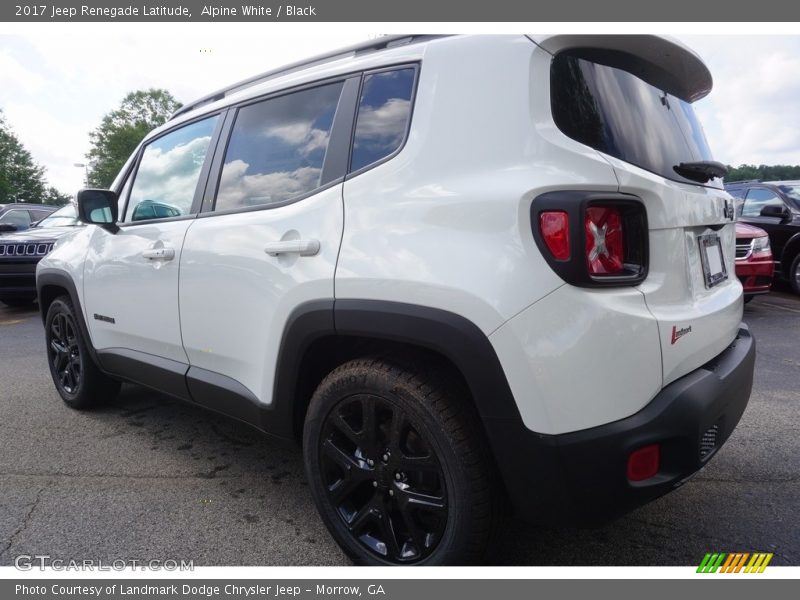 Alpine White / Black 2017 Jeep Renegade Latitude