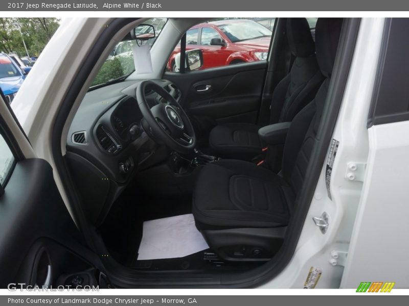 Alpine White / Black 2017 Jeep Renegade Latitude