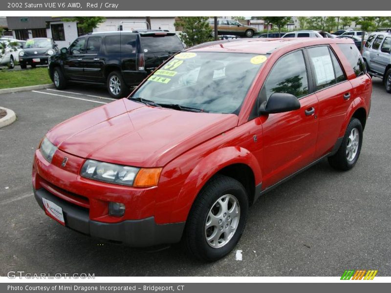 Red / Gray 2002 Saturn VUE V6 AWD