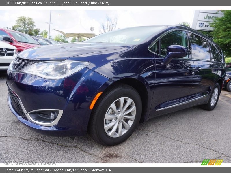 Jazz Blue Pearl / Black/Alloy 2017 Chrysler Pacifica Touring L