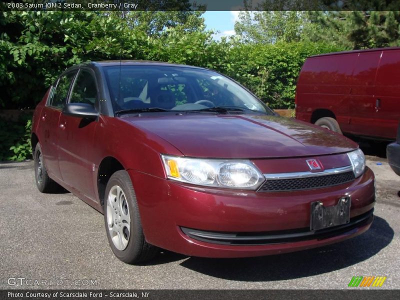 Cranberry / Gray 2003 Saturn ION 2 Sedan