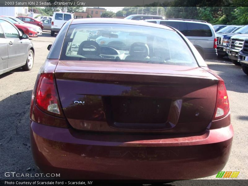 Cranberry / Gray 2003 Saturn ION 2 Sedan