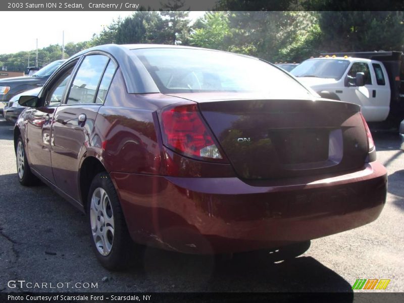 Cranberry / Gray 2003 Saturn ION 2 Sedan