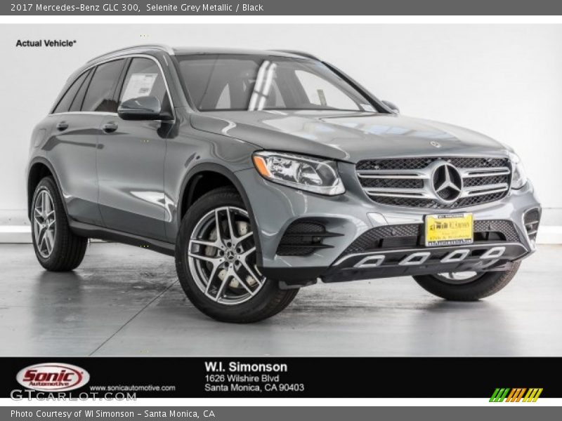 Selenite Grey Metallic / Black 2017 Mercedes-Benz GLC 300