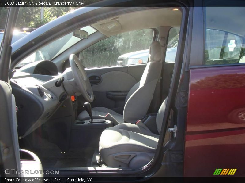 Cranberry / Gray 2003 Saturn ION 2 Sedan